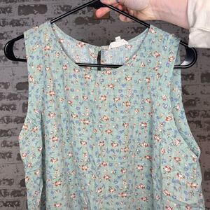 Cotton Bleu | women floral sleeveless top cottagecore